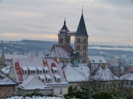 Esslingen nhà thờ mái nhà