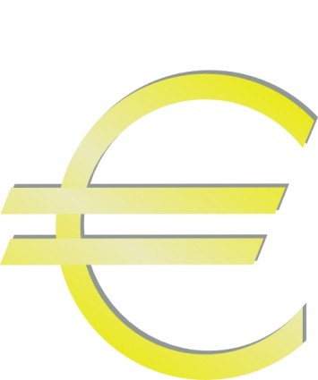 euro finansowy symbol clipart