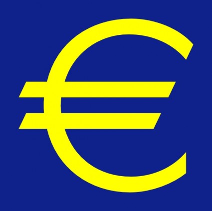 Euro simbol clip art