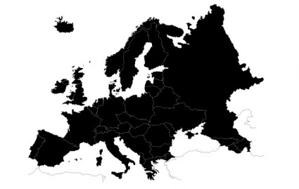 Europ bản đồ