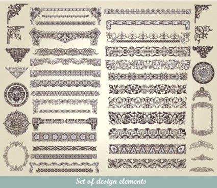 European Classic Lace Pattern Vector