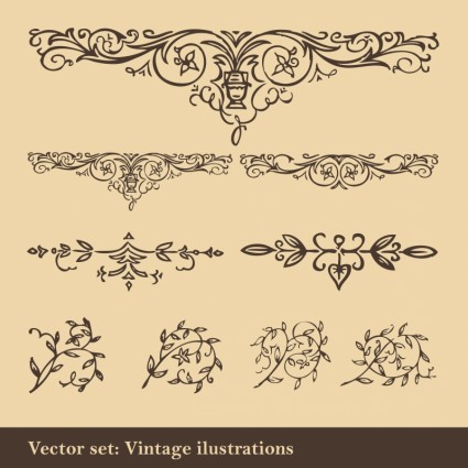 Europäische klassische Muster Vektor