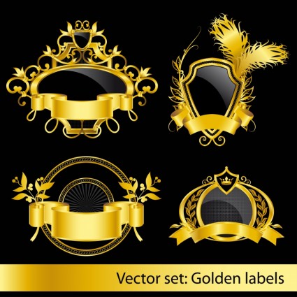 Etiquetas vector patrón clásico europeo