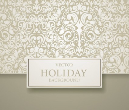 European Pattern Background Cover Vector