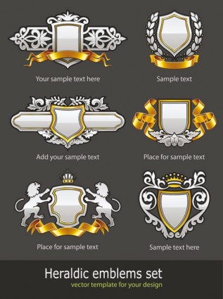 European Pattern Badge Vector
