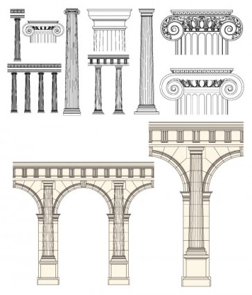 European Pillar Vector