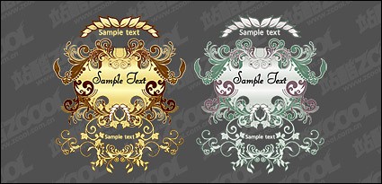 European Style Pattern Vector Material