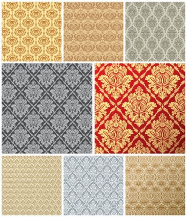 European Tile Pattern Background Vector