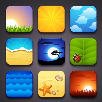 절묘 한 만화 아이콘 벡터