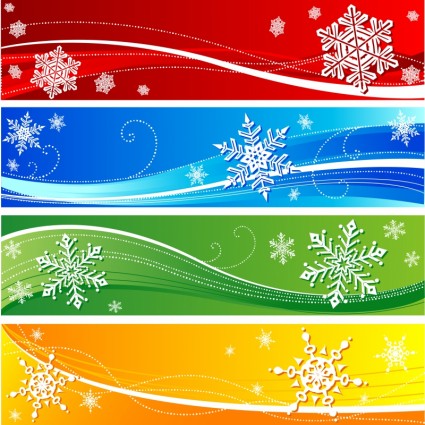 vector exquisito banners de Navidad