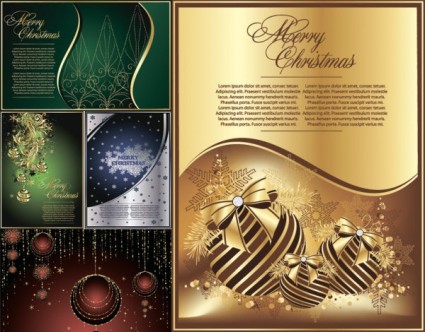 مجموعة رائعة من بطاقات عيد الميلاد ناقلات
