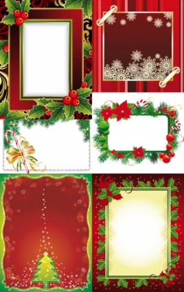 Exquisite Christmas Photo Frame Vector