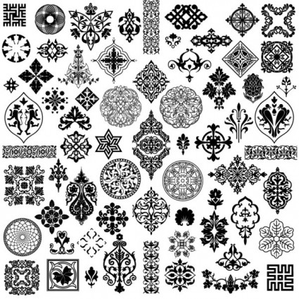 vector patrón tradicional clásico exquisito