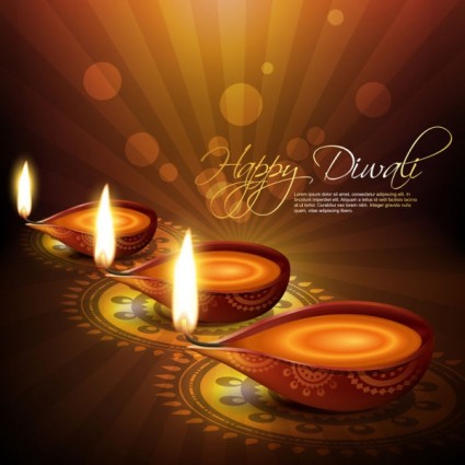 exquisite Diwali Hintergrund Vektor