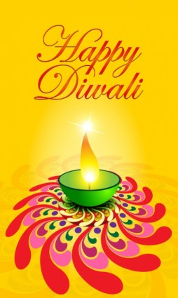 vetor cartão de diwali requintado