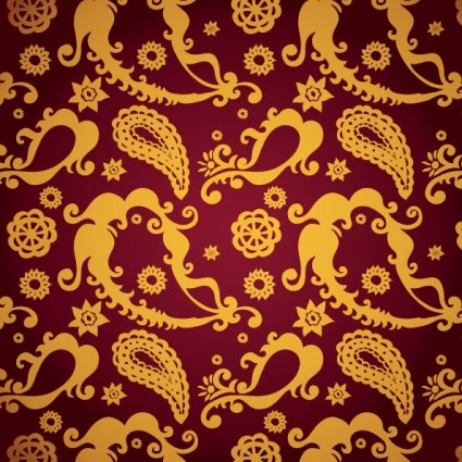 exquisite indische Schinken Muster Vektor