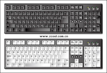 keyboard indah vektor bahan