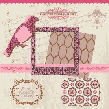 Exquisite Lace Pattern Vector