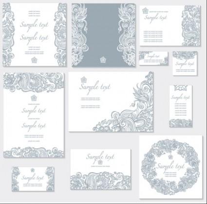 Exquisite Pattern Card Vector