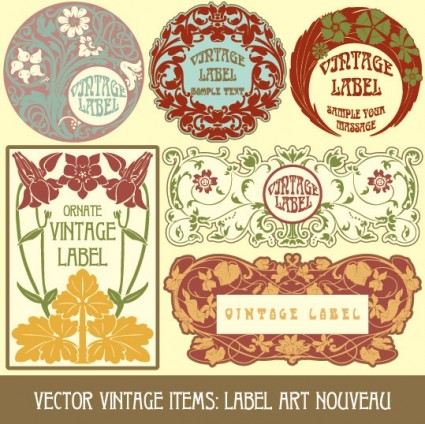 Exquisite Pattern Stickers Vector