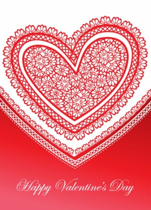 Exquisite Valentine39s Day Greeting Cards Vector