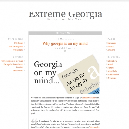 modèle extrême de Géorgie