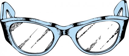 Auge-Brille-ClipArt-Grafik