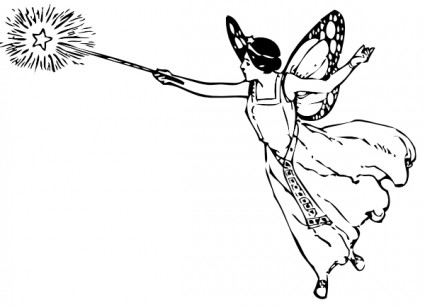 妖精の杖クリップアート