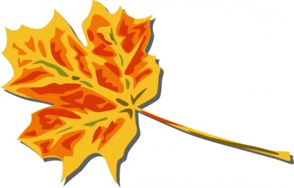 clipart de folhas coloridas de outono