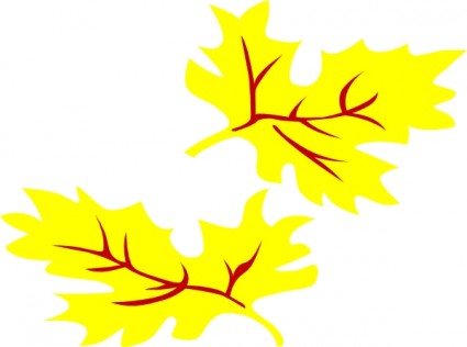 musim gugur daun berwarna clip art
