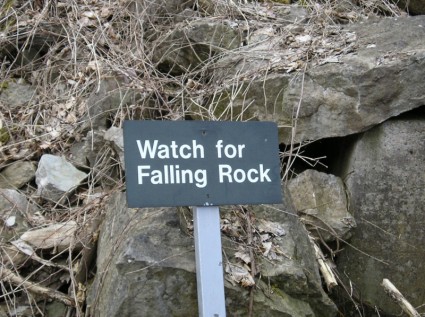 chutes de pierres