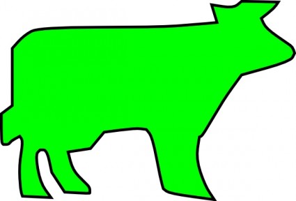 Farm Animal Outline Clip Art