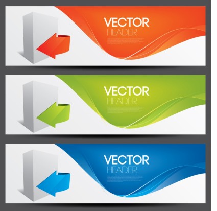 thời trang mũi tên biểu ngữ thiết kế vector