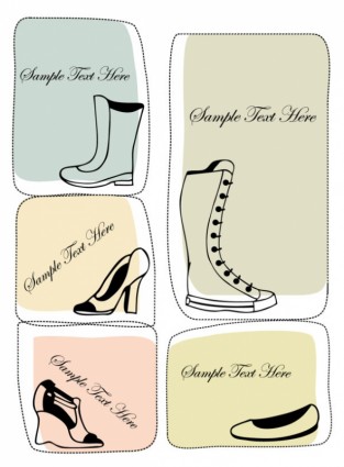 時尚靴子 illustrator 向量