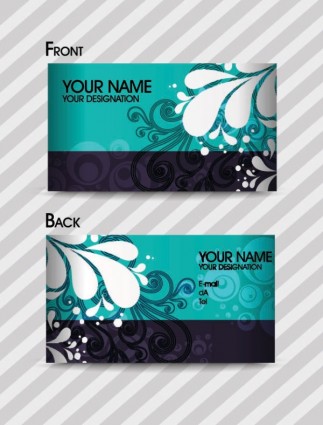 mode modèle business card template vecteur