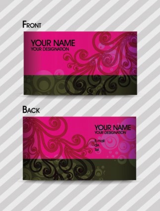 moda modello business card template vettoriale