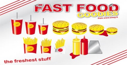 Fast-Food-Goodies-Vektor