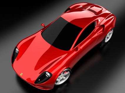 dino Ferrari konsep desain wallpaper mobil ferrari