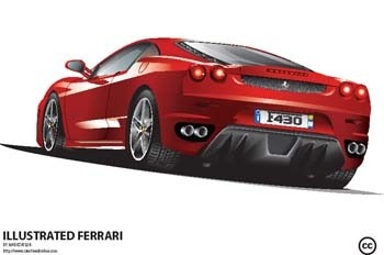 illustration vectorielle de Ferrari