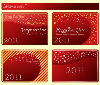 vector de plantilla de tarjeta roja festivo