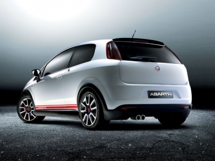 Fiat grande punto abarth belakang dan samping wallpaper mobil-mobil fiat