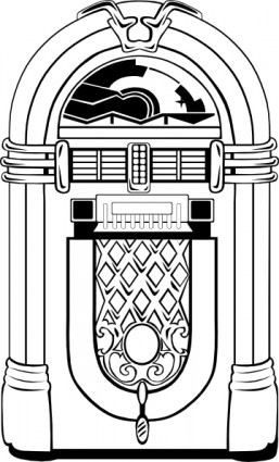 الخمسينات jukebox قصاصة فنية