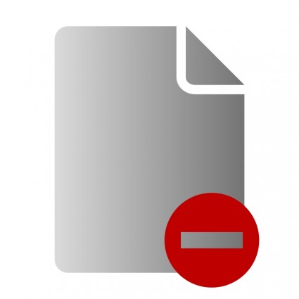 ícone de exclusão de arquivo