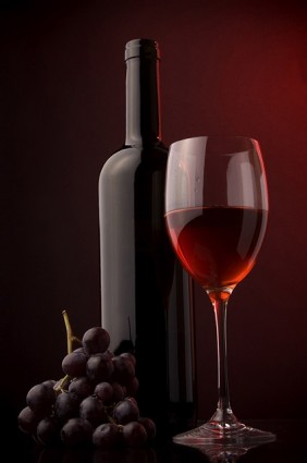 schönes Rot Wein Bild