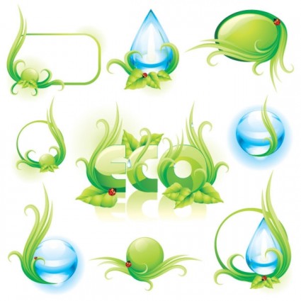 Fine Water Droplets Vector
