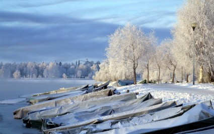 Finnland Landschaft Fluss