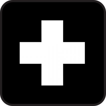 First Aid Map Sign Clip Art
