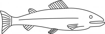 peixe contorno clip-art