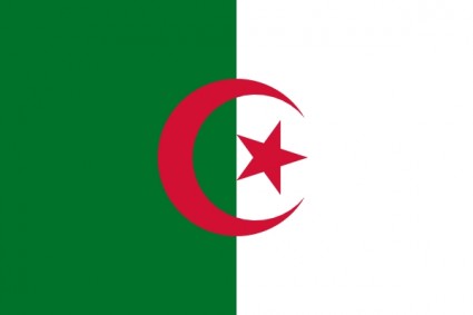 Bandeira da arte de grampo do Argélia