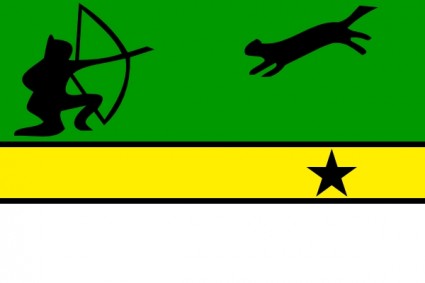 Flagge Kolumbiens Amazonas ClipArt